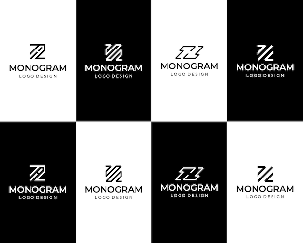 Design de logotipo de tecnologia de monograma de letra z.