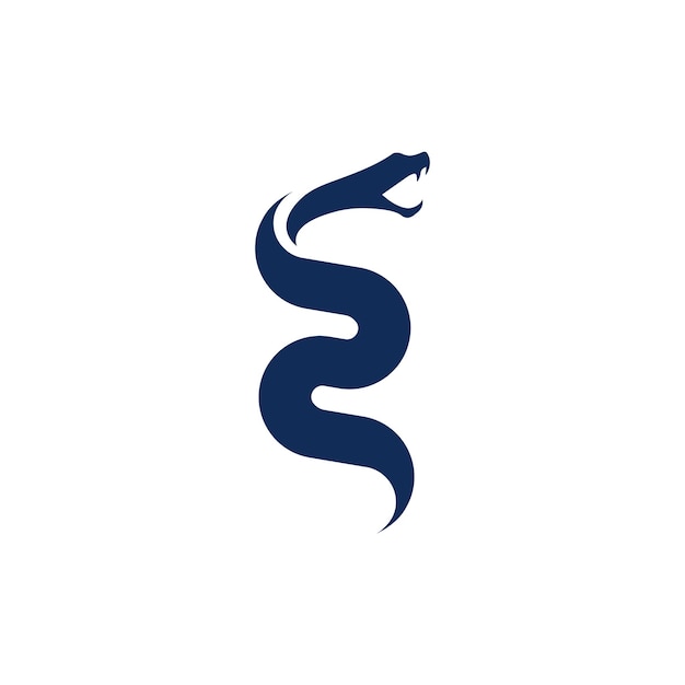 Vetor design de logotipo de vetor cobra e número 2