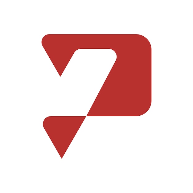 Design de logotipo de vetor de linha abstrata