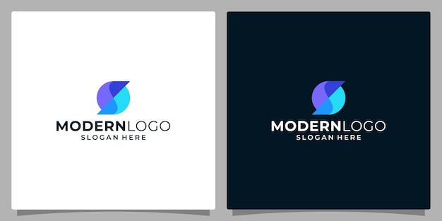 Design de logotipo de vetor de pagamento abstrato com letra abstrata S Vetor Premium