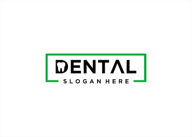 Vetor design de logotipo dental
