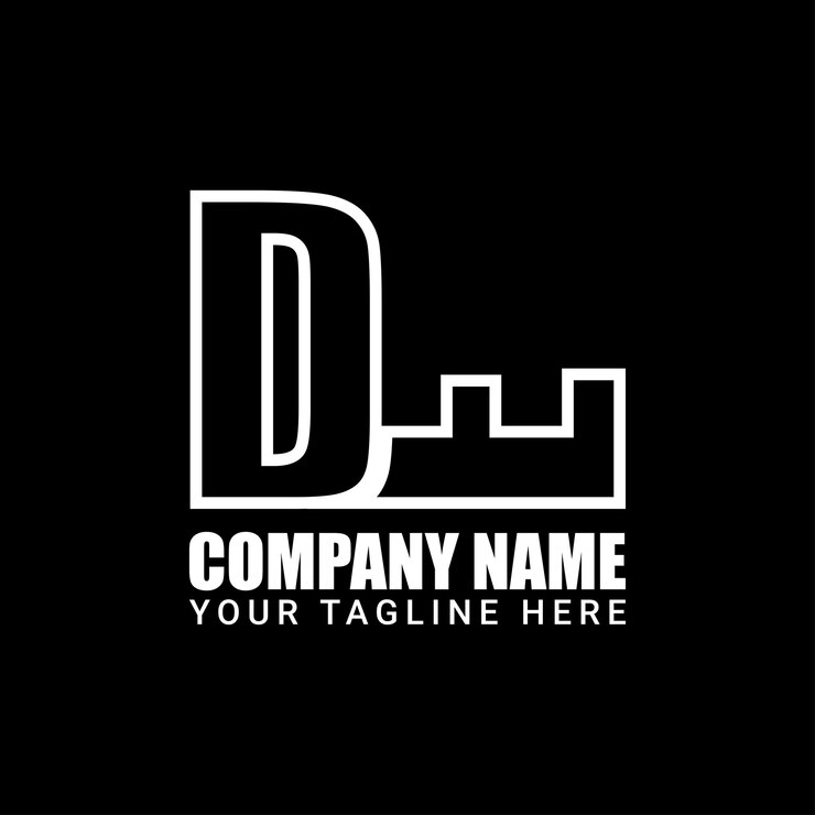 Vetor design de logotipo df logotipo df design de logotipo simples