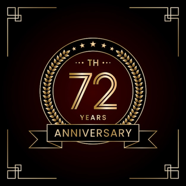 Design de logotipo do 72º aniversário