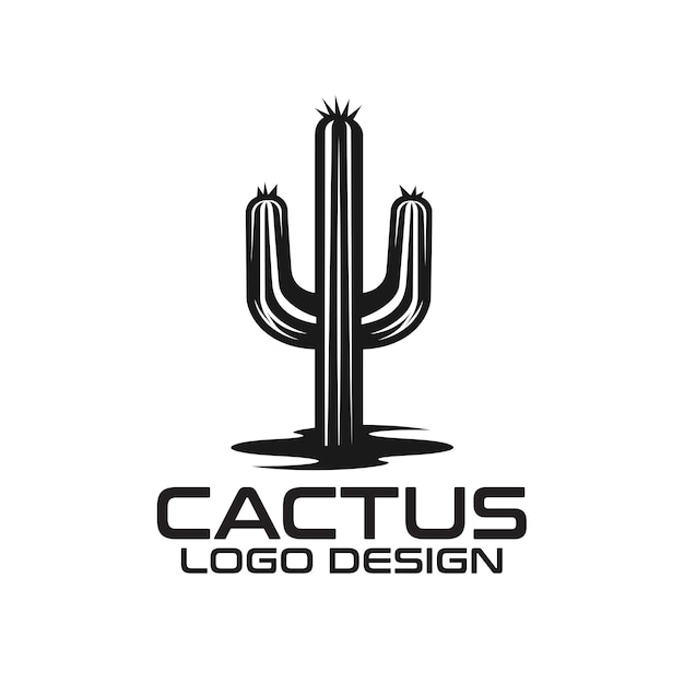 Vetor design de logotipo do cactus vector