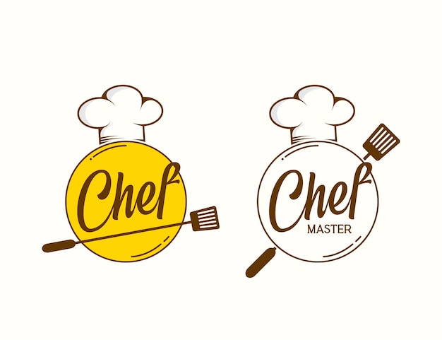 Vetor design de logotipo do chef