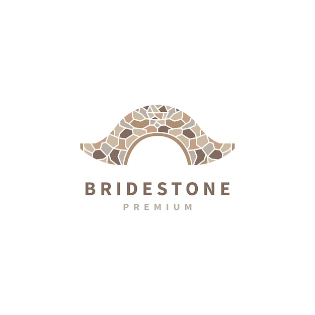 Design de logotipo do ícone vetorial stonebridge