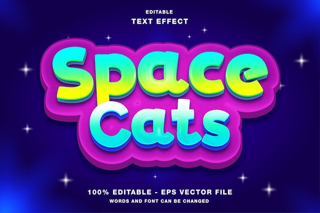 Design de logotipo do jogo space cats