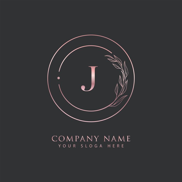 Vetor design de logotipo do vetor de tipografia da letra e j