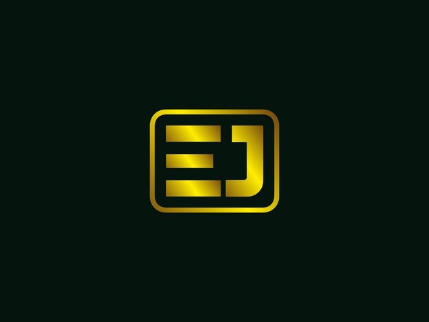 Vetor design de logotipo ej