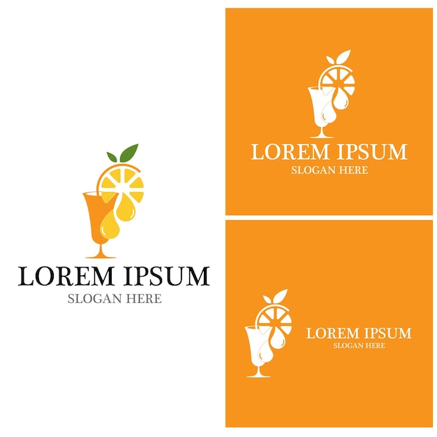 Design de logotipo em laranja