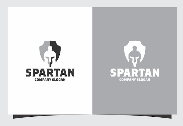 Vetor design de logotipo espartano