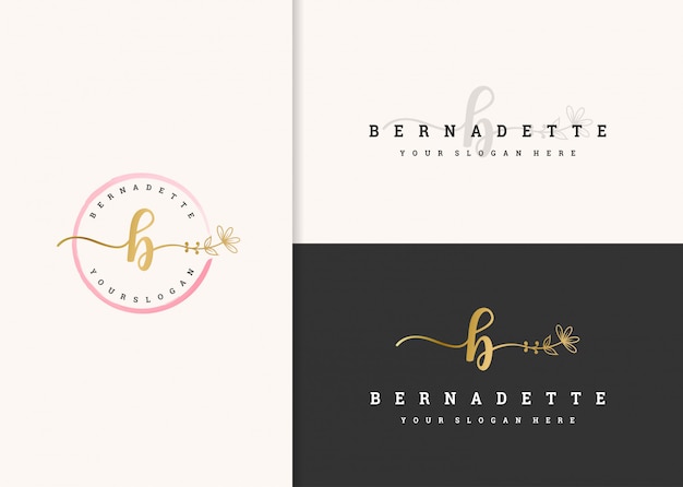 Design de logotipo feminino bonito.