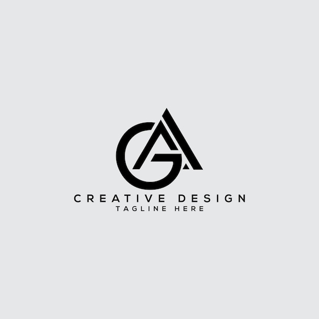 Design de logotipo ga criativo