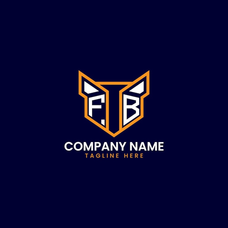 Vetor design de logotipo geométrico da techinspired