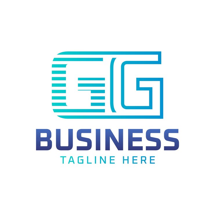 Vetor design de logotipo gg letra moderna elegante logotipo gg para negócios