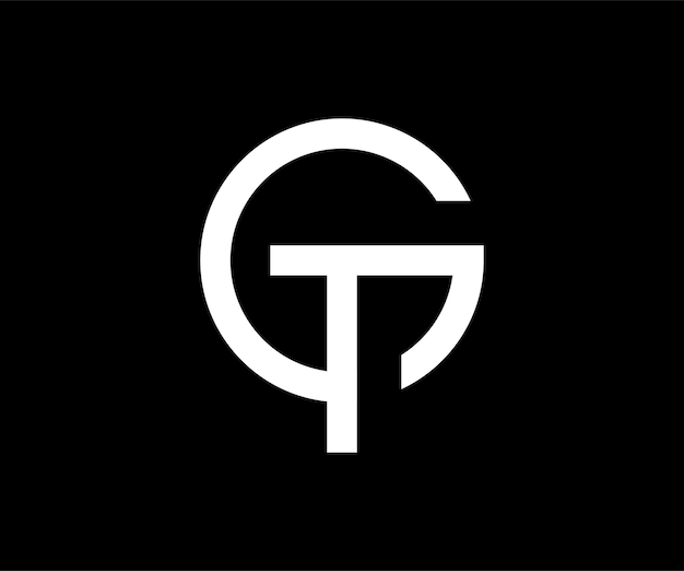 Design de logotipo GT TG minimal simples e moderno para o seu negócio