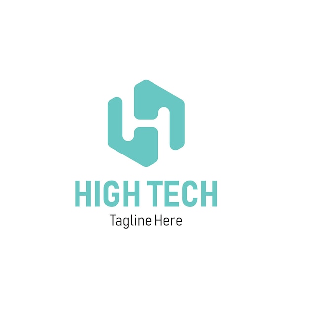 Vetor design de logotipo high techgreen