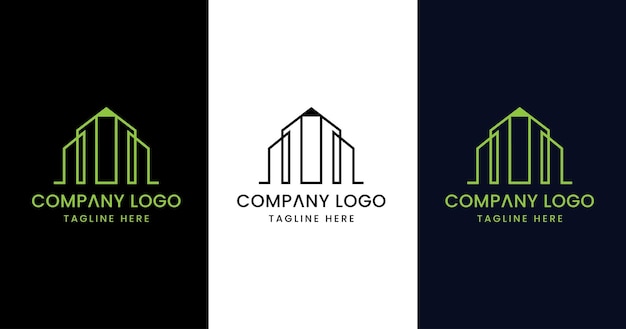 design de logotipo imobiliário excelente sinal de símbolo moderno criativo