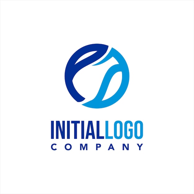 Design de logotipo inicial, letras P e A
