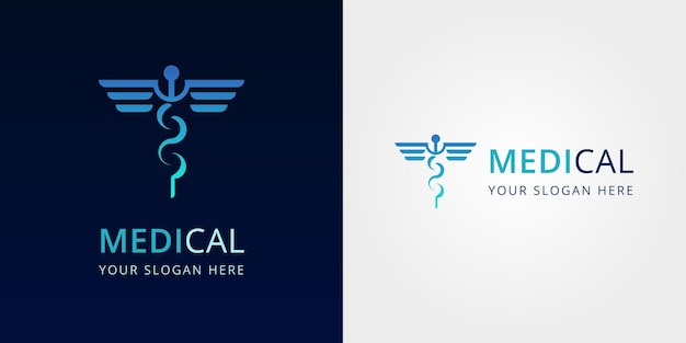 Vetor design de logotipo médico