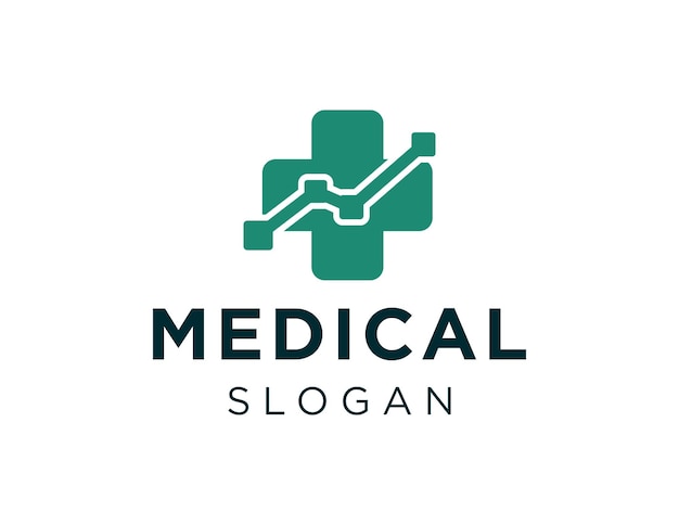 Vetor design de logotipo médico