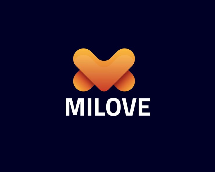 Vetor design de logotipo moderno com letra m
