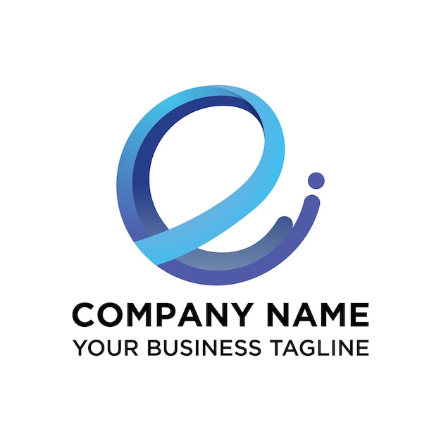 Design de logotipo moderno da letra E