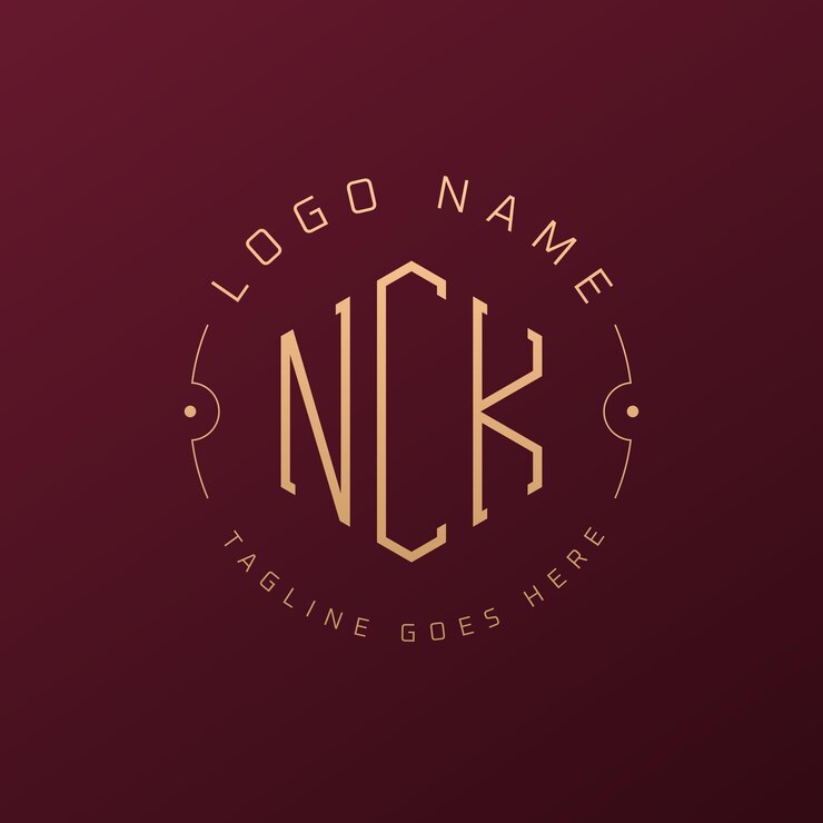 Vetor design de logotipo nck de luxo letra elegante nck monograma logotipo minimalista polígono template de design de logotipo cnk