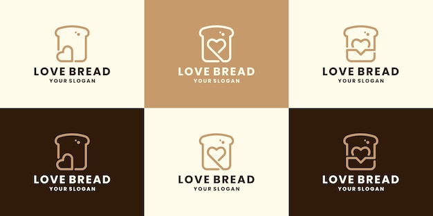 Design de logotipo para amantes do pão para comida de restaurante