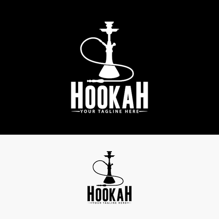 Vetor design de logotipo para narguilé