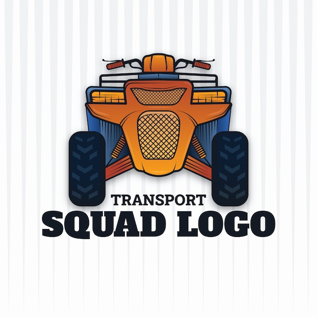 Vetor design de logotipo quad