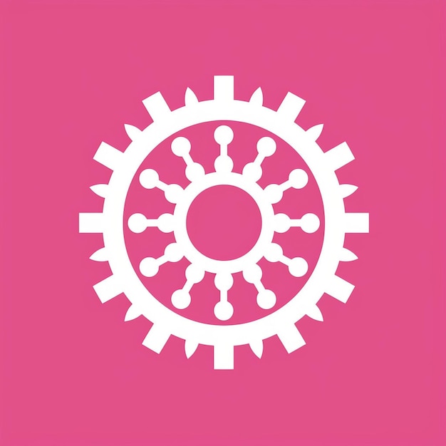 Vetor design de logotipo rosa