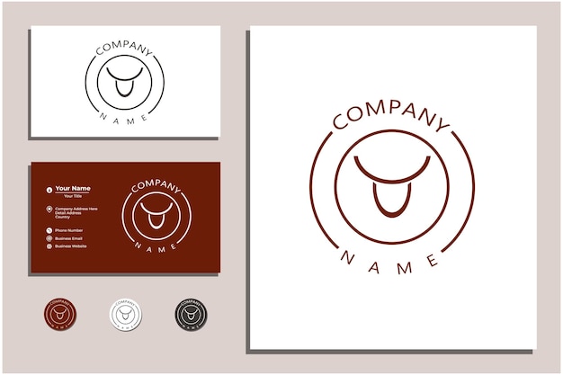 Design de logotipo simples de touro para empresa