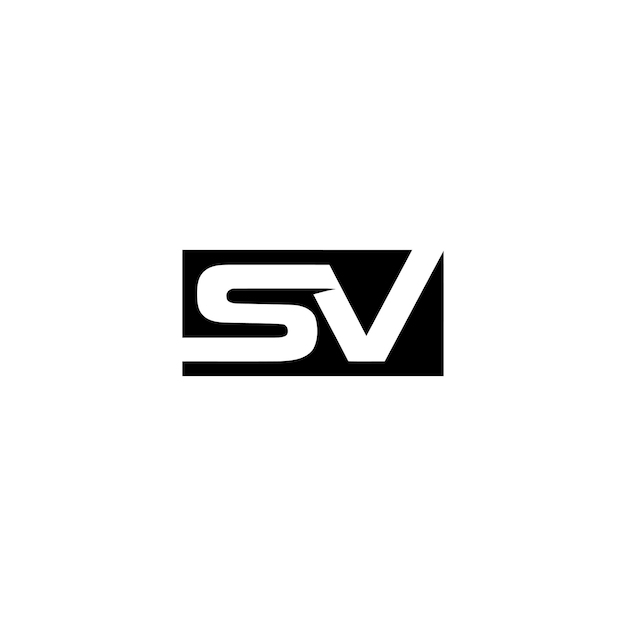 Vetor design de logotipo sv