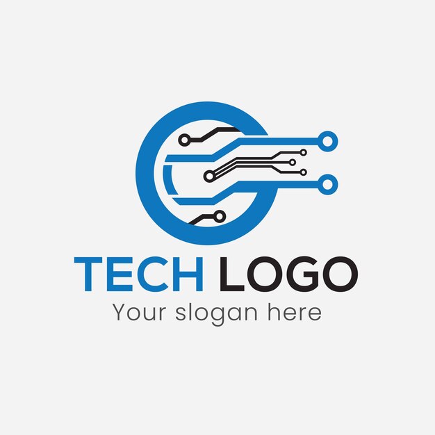 Vetor design de logotipo técnico