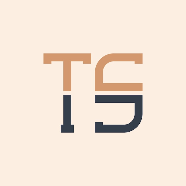 Design de logotipo TS de letras modernas Criativo e versátil Design de logotipio TS adequado para todas as empresas