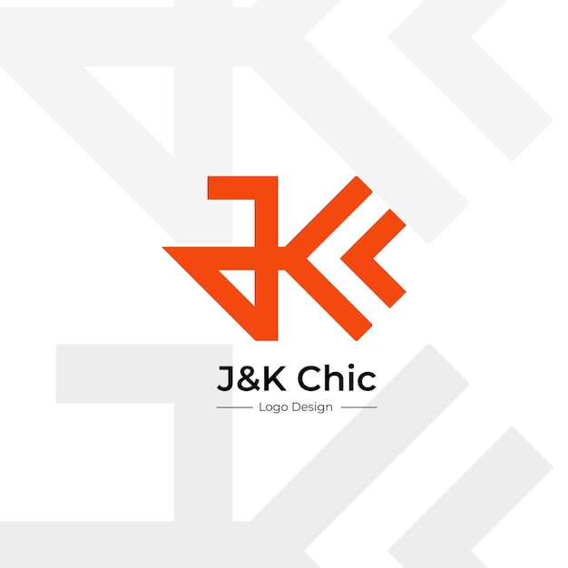 Design de logotipo vetorial da marca de roupas JampK