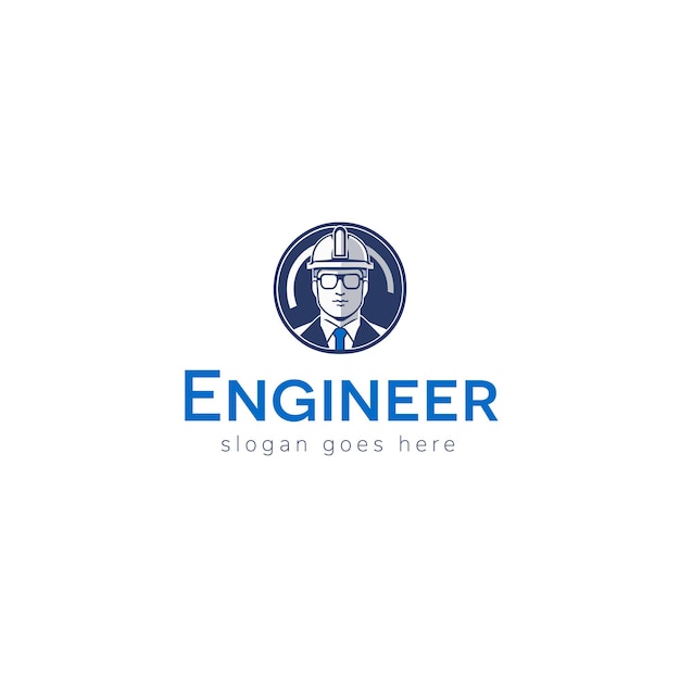 Design de logotipo vetorial de engenheiro