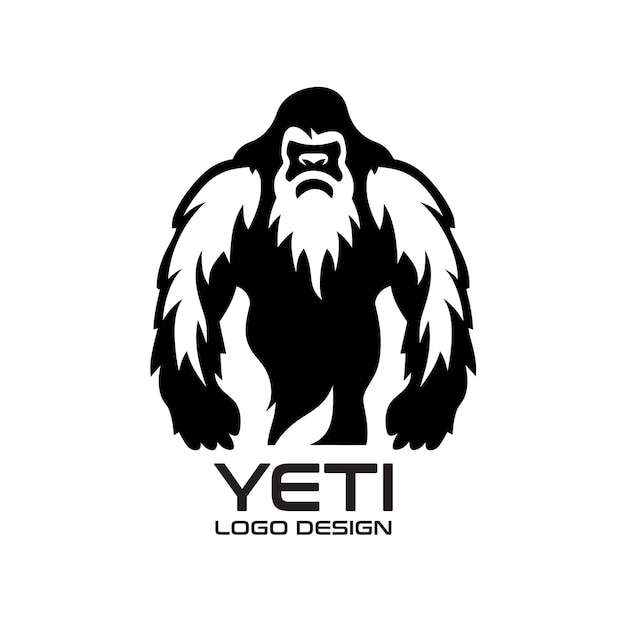Design de logotipo vetorial do yeti