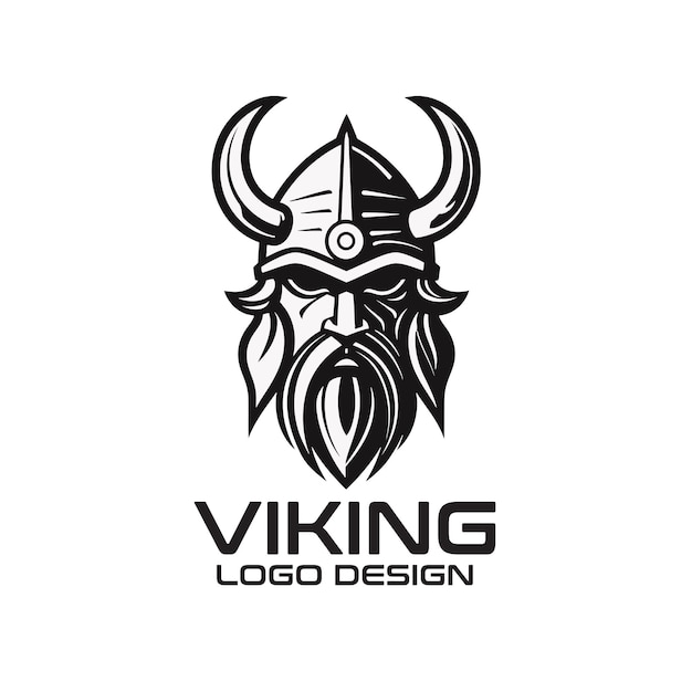 Vetor design de logotipo vetorial viking