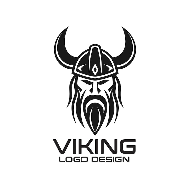 Vetor design de logotipo vetorial viking