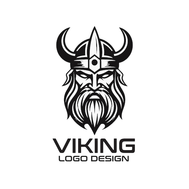 Vetor design de logotipo vetorial viking