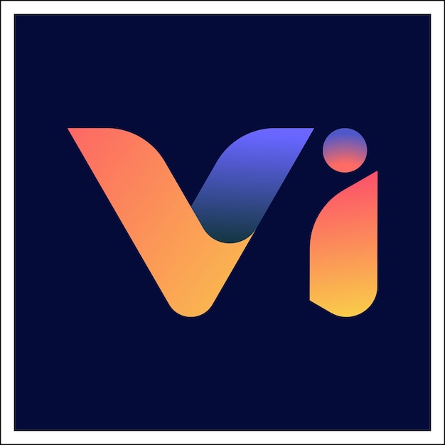 Design de logotipo Vi Letter design de logotipo criativo Vi Letter Logotipo V para qualquer empresa