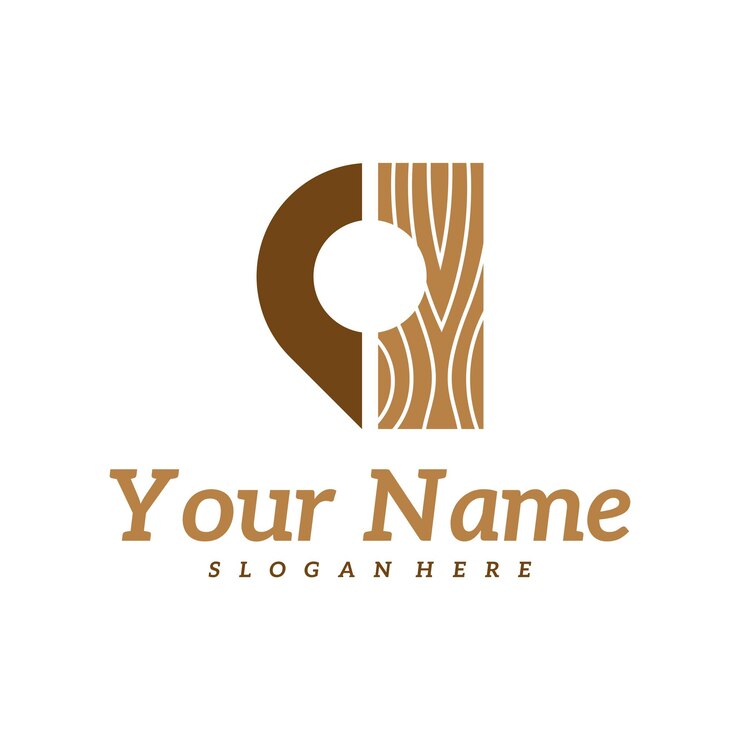 Vetor design de logotipo wood point template ilustração vetorial do logotipo creative wood