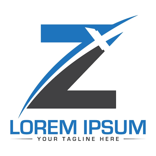 Design de logotipo z desenho único e profissional de logotipo z