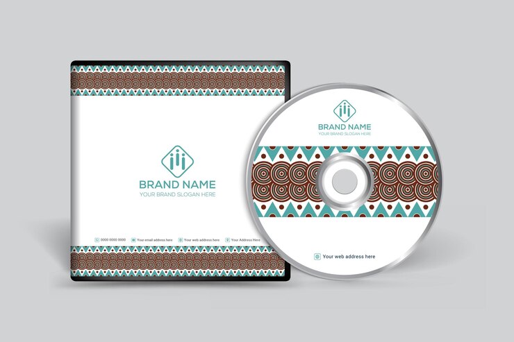 Vetor design de luxo da capa do cd
