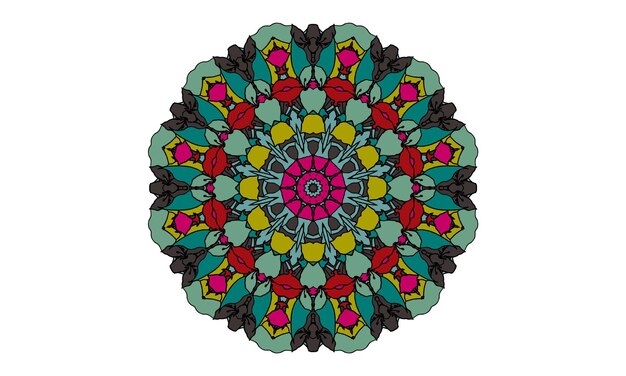 design de mandala de luxo fundo vetorial design de padrão floral abstrato vintage design de camiseta