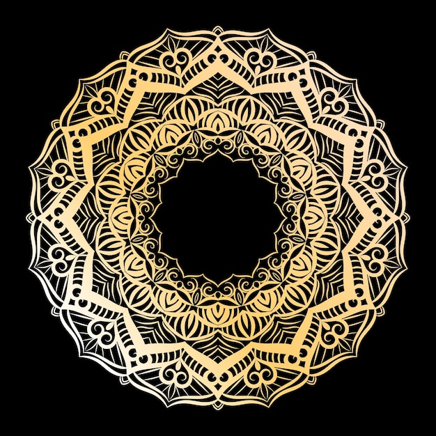 Design de mandala de luxo islâmico do ramadã em exclusivo