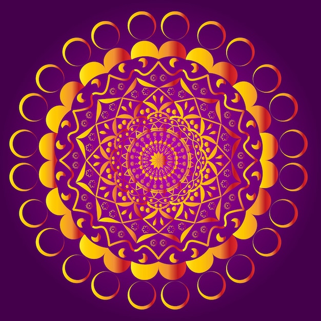 Design de Mandala de Luxo