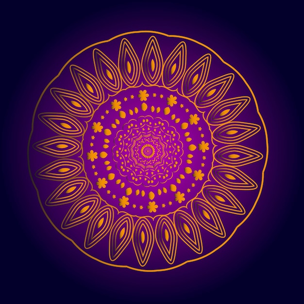 Design de Mandala de Luxo